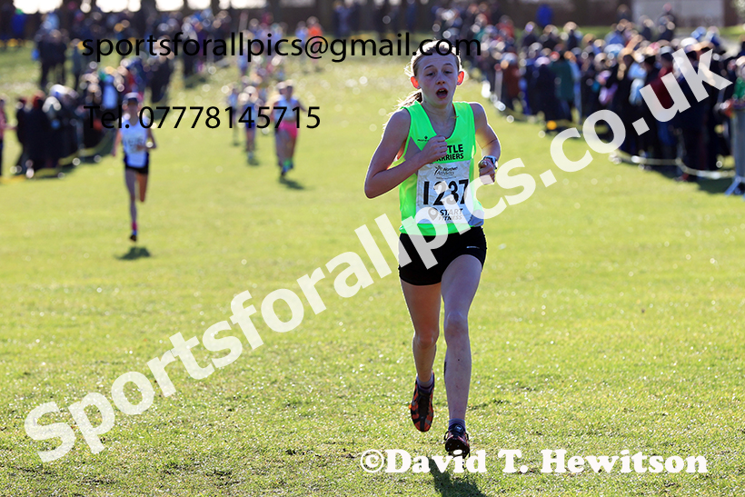 Girls under-13s 2025 Northern Cross Country Champs, Tatton Park, Knutsford, Cheshire. Photo: David T. Hewitson/Sports for All Pics